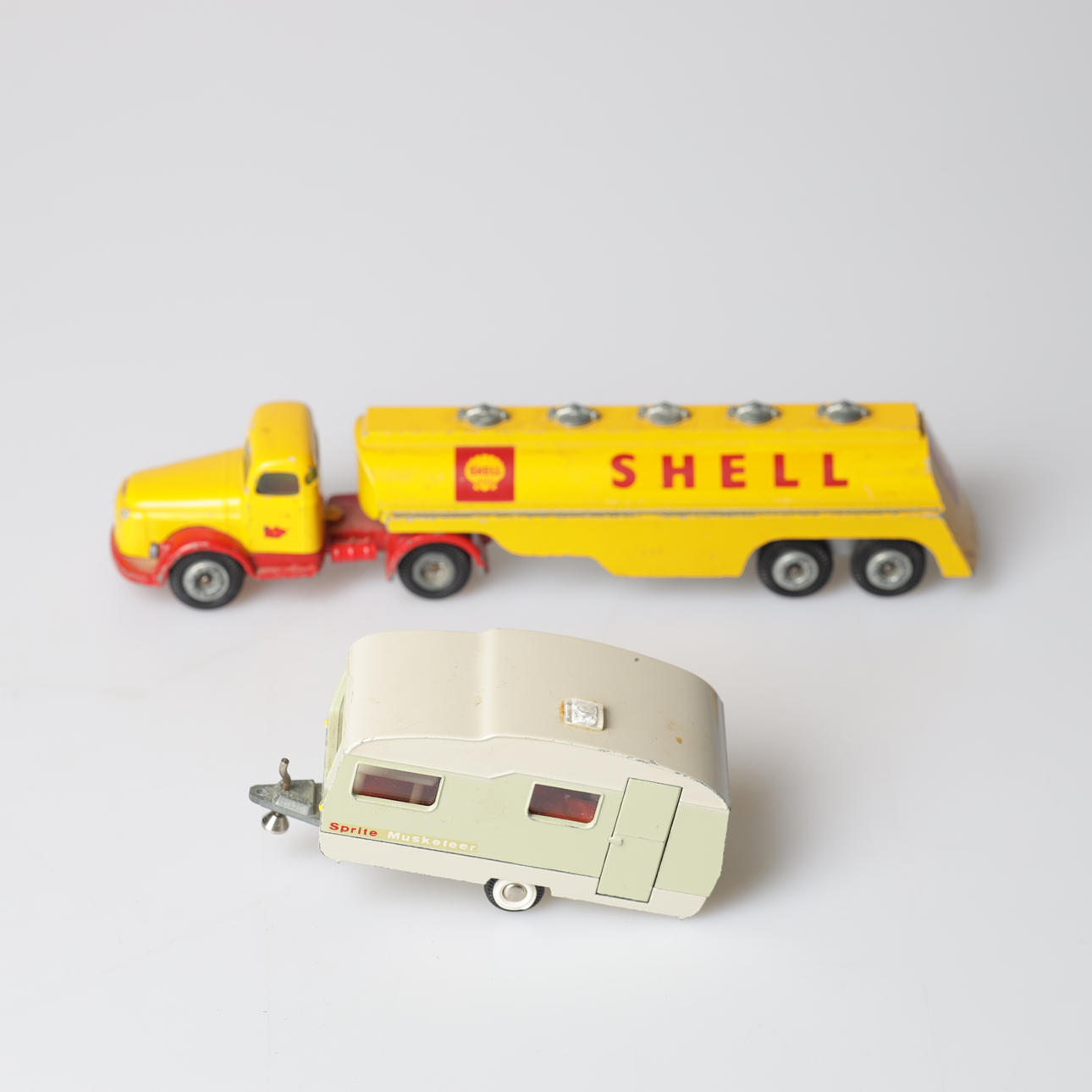 TOY VEHICLES, 2 pcs., Tekno, Denmark, 1900s.
