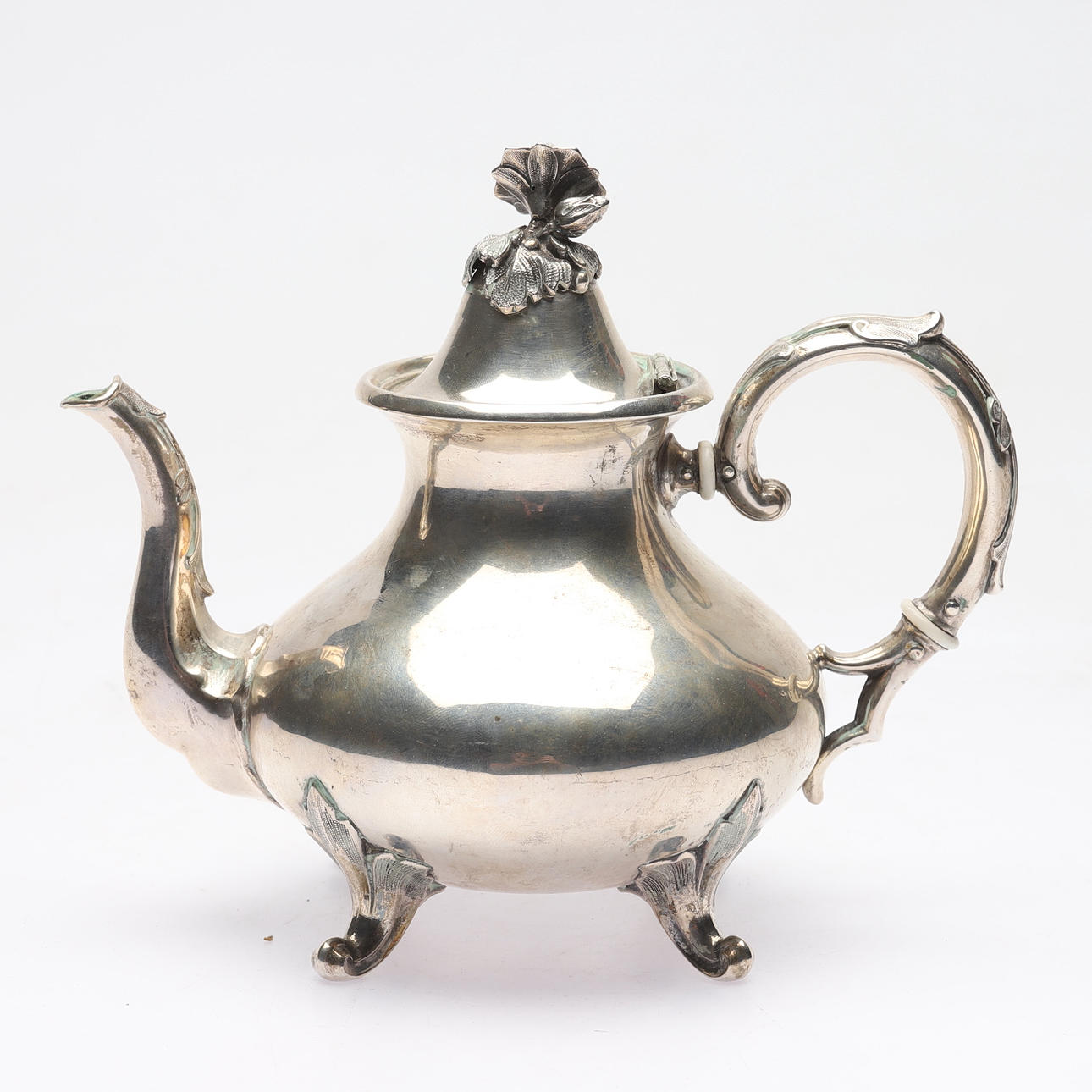 Moccakanna, silver, rokokostil, vikt ca 285gram.