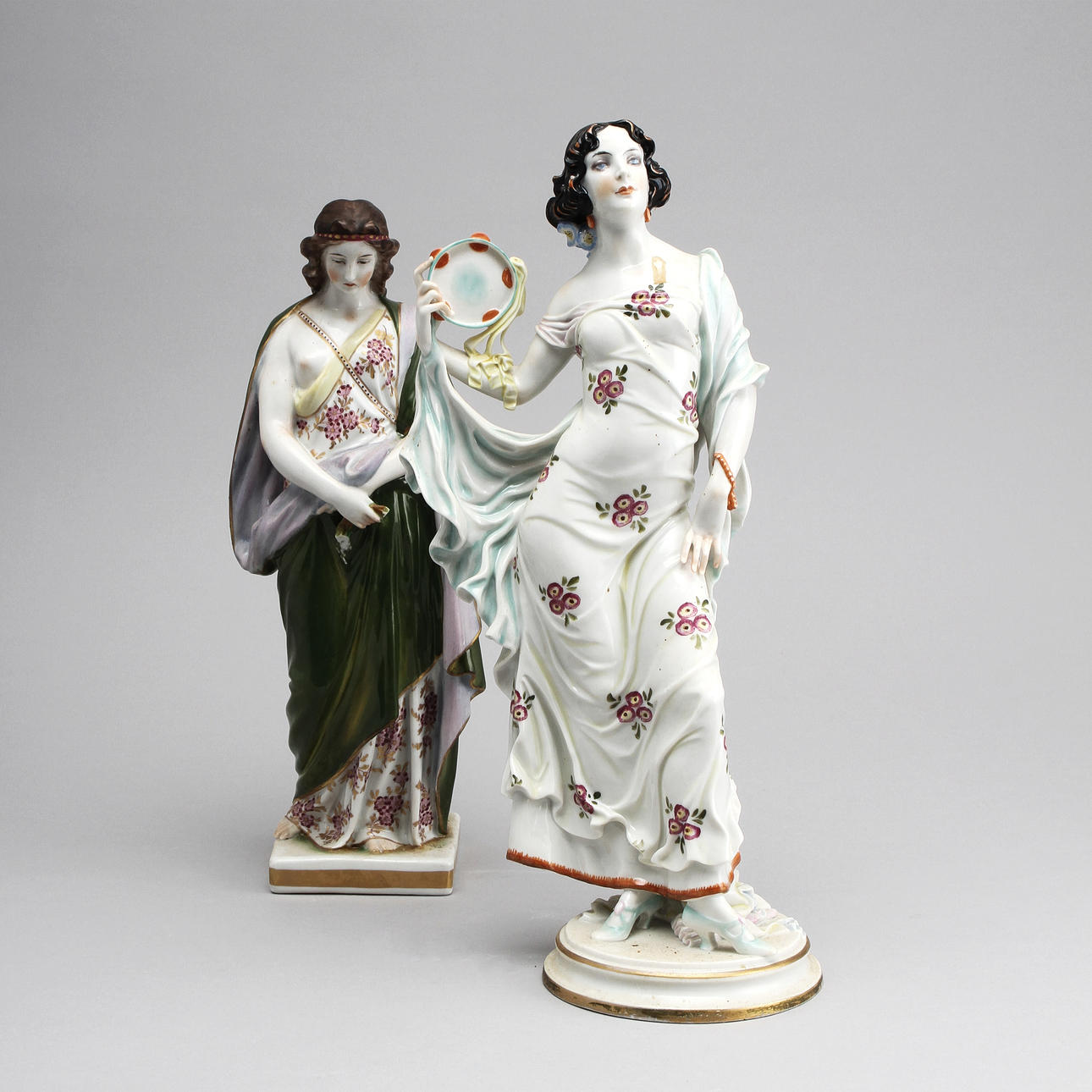 FIGURINER, 2 st, porslin, Tyskland, 1900-tal.