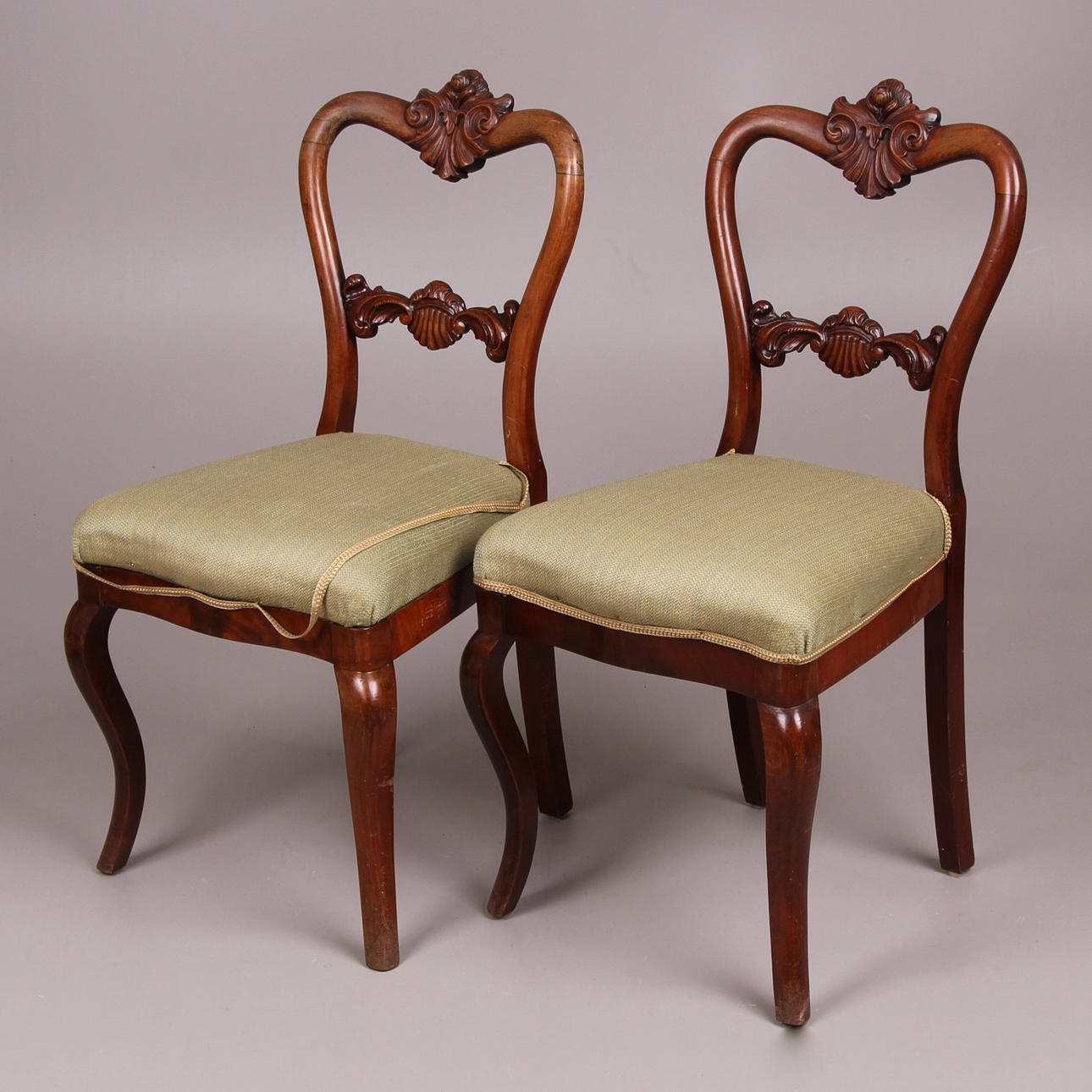 STOLAR, ett par, nyrokoko, sent 1800-tal.