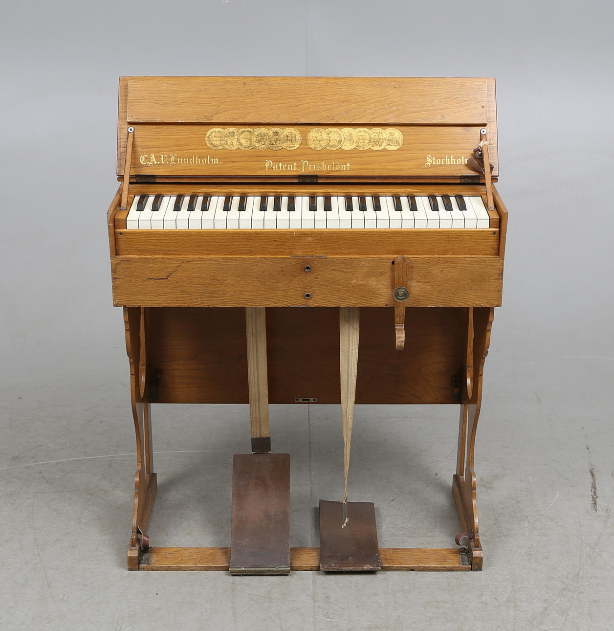 RESEORGEL, C.A.V. Lundholm, Stockholm, sent 1800-tal.