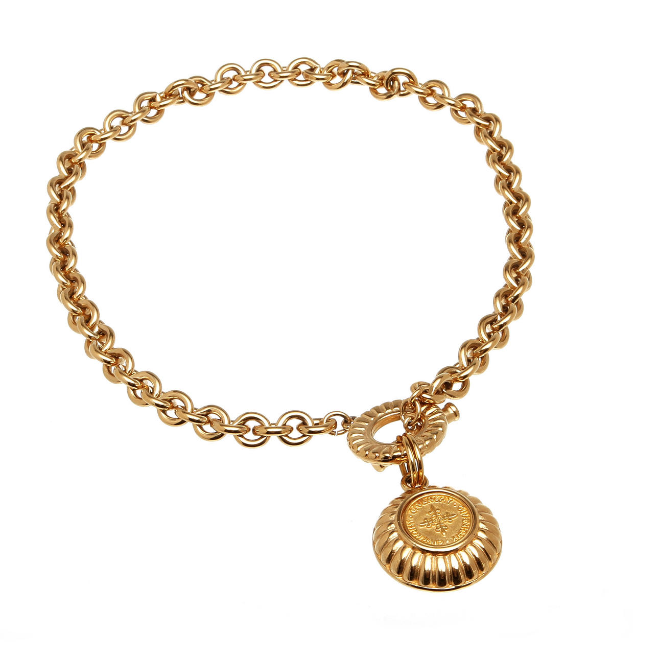 HALSBAND, gulmetall, Givenchy.