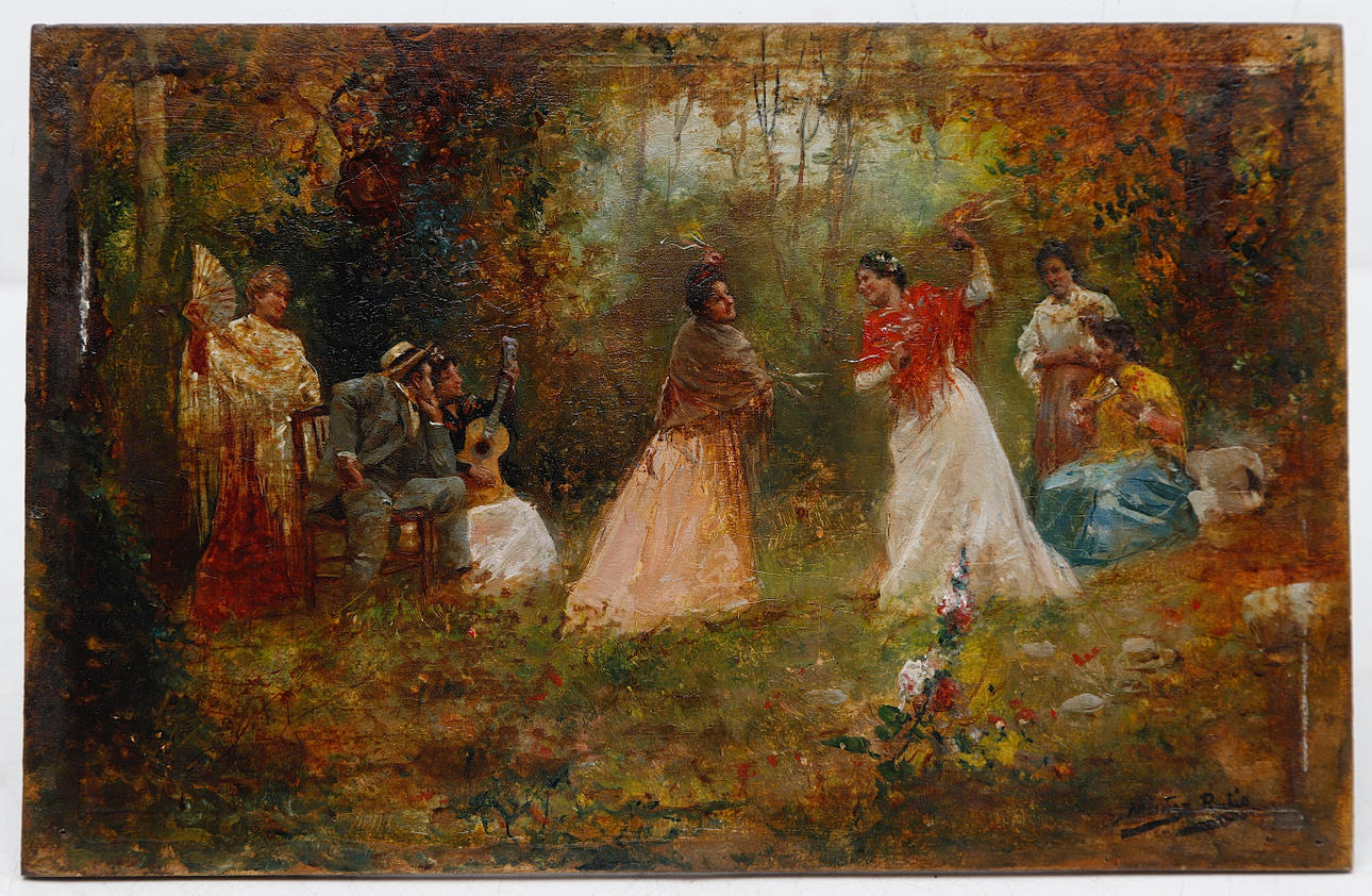 ATTRIBUTED TO RAMÓN MUÑOZ RUBIO. Flamenco dance.