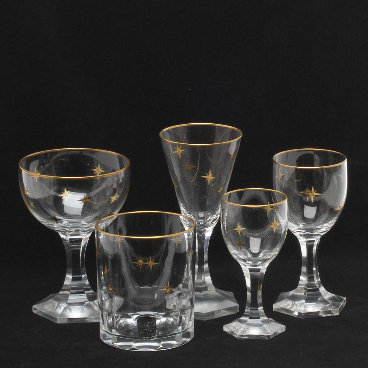 GLASSERVIS, 55 delar, Elis Bergh, Kosta.