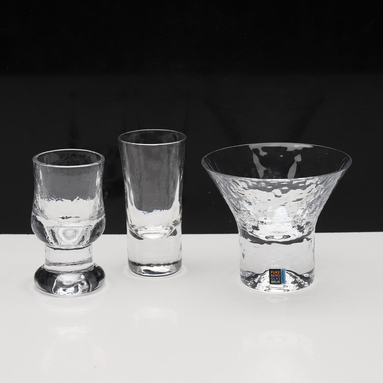 GÖRAN WÄRFF. Glasservisdelar, 27 delar, "Rustica", Pukeberg.