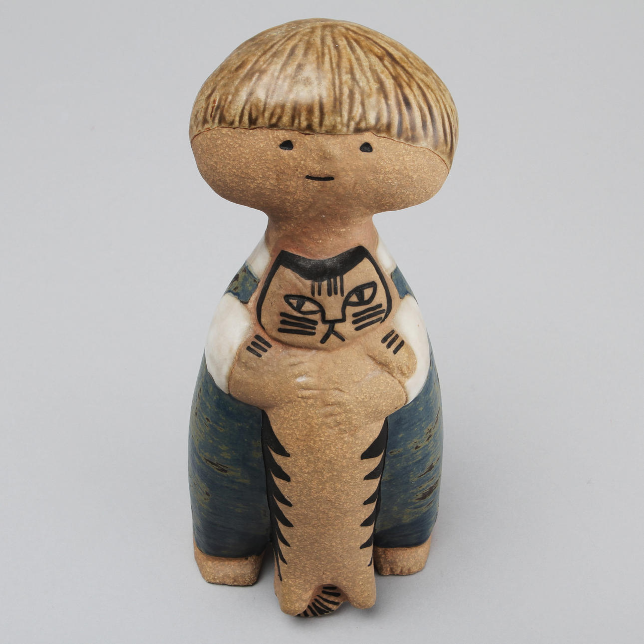 FIGURIN, stengods, "Pelle", Lisa Larson, Gustavsberg.