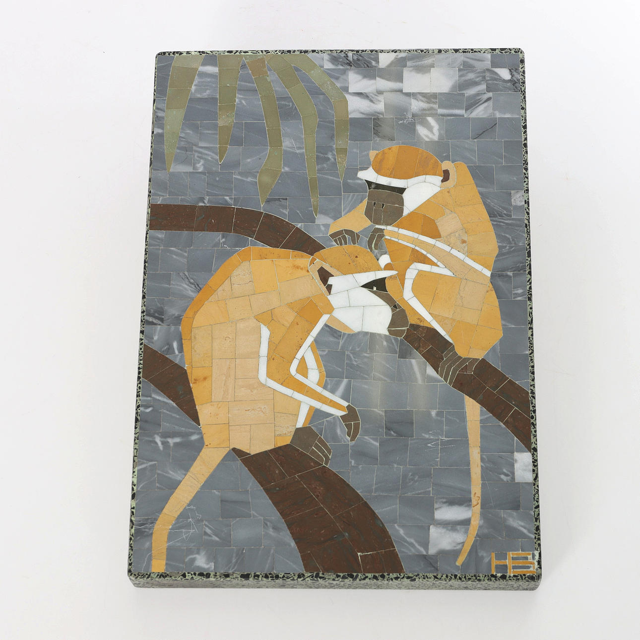 MOSAIK, sten, signerad, Sverige -57.