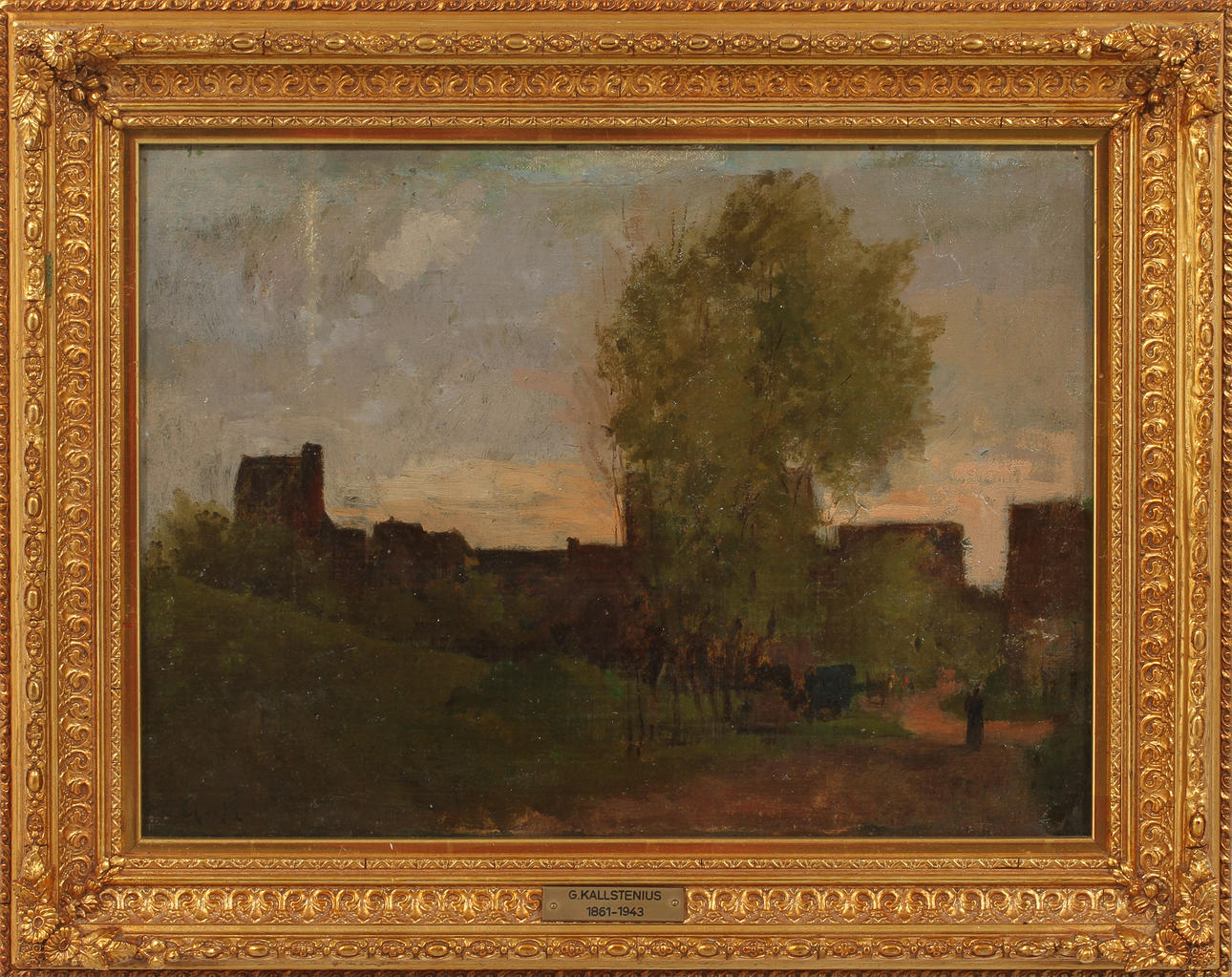 GOTTFRID KALLSTENIUS. Olja på duk, monogramsignerad.