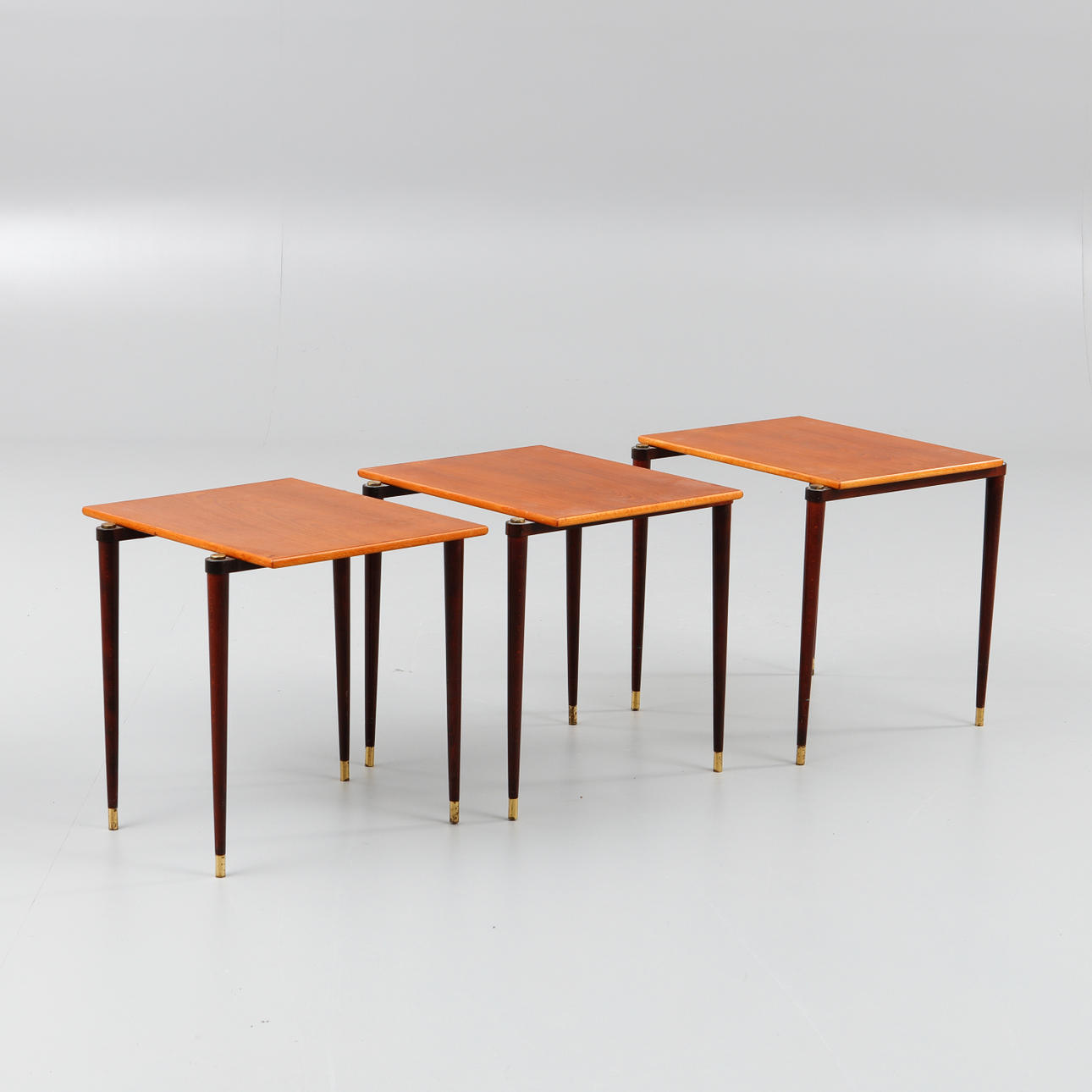 CHAIR TABLE / SIDE TABLE, 3 pcs., probably Opal Kleinmöbel, Germany, 1960s.