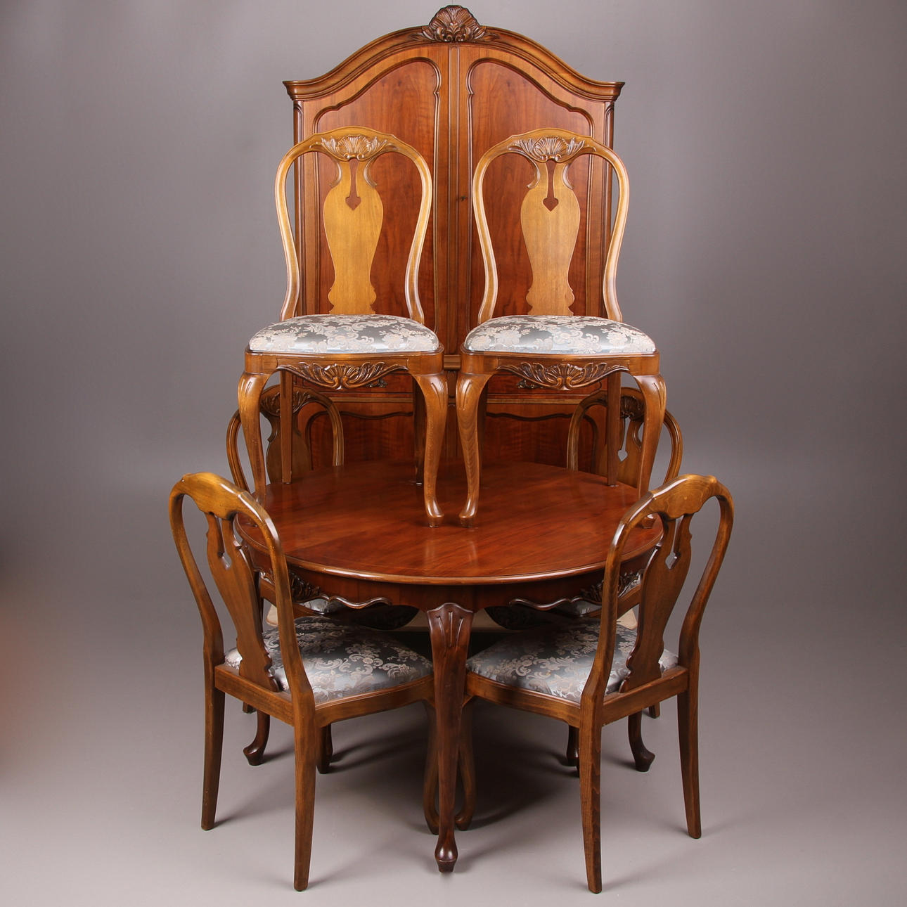 MATSALSGRUPP, 11 delar, rokokostil, 1900-tal.