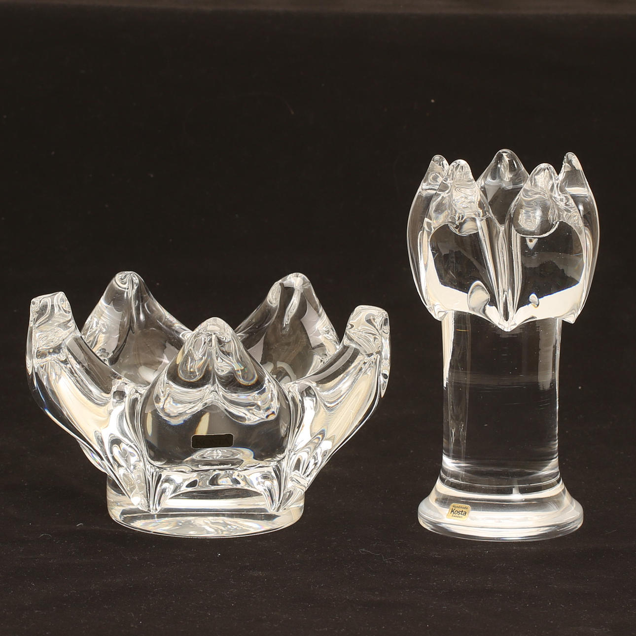 GÖRAN WÄRFF. Kynttilänjalka. Kulho. Costa Boda.