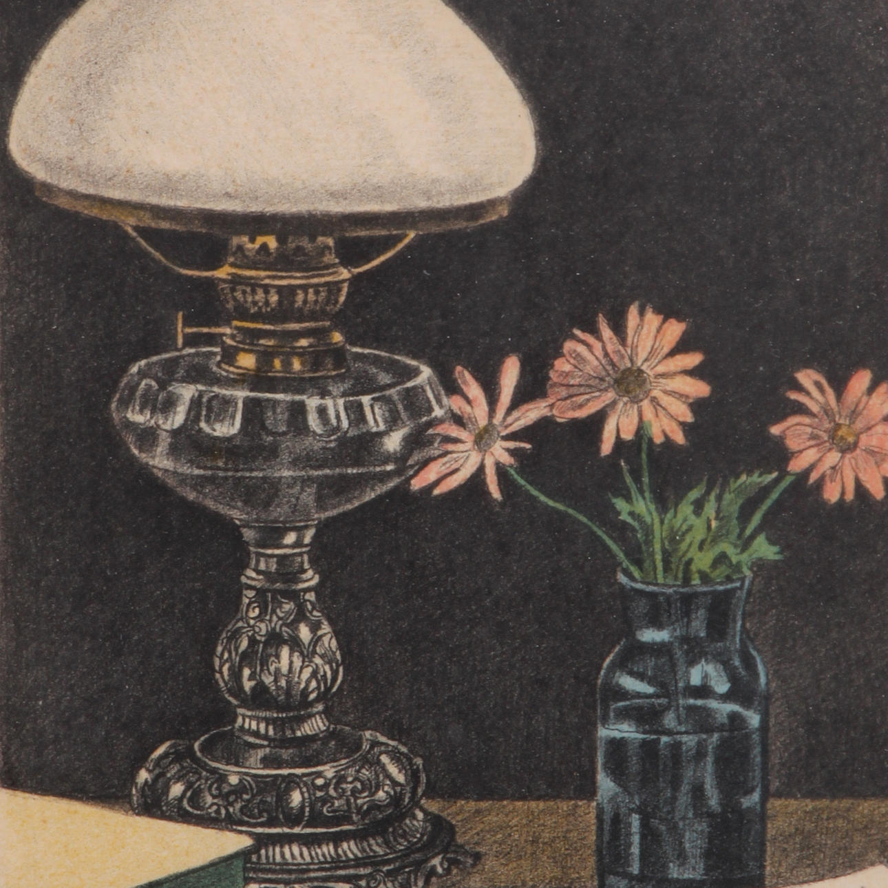 REINHOLD LJUNGGREN. Färglitografi, signerad.