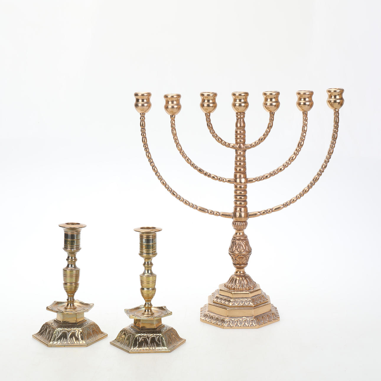 LJUSSTAKAR, malm,3 stycken.