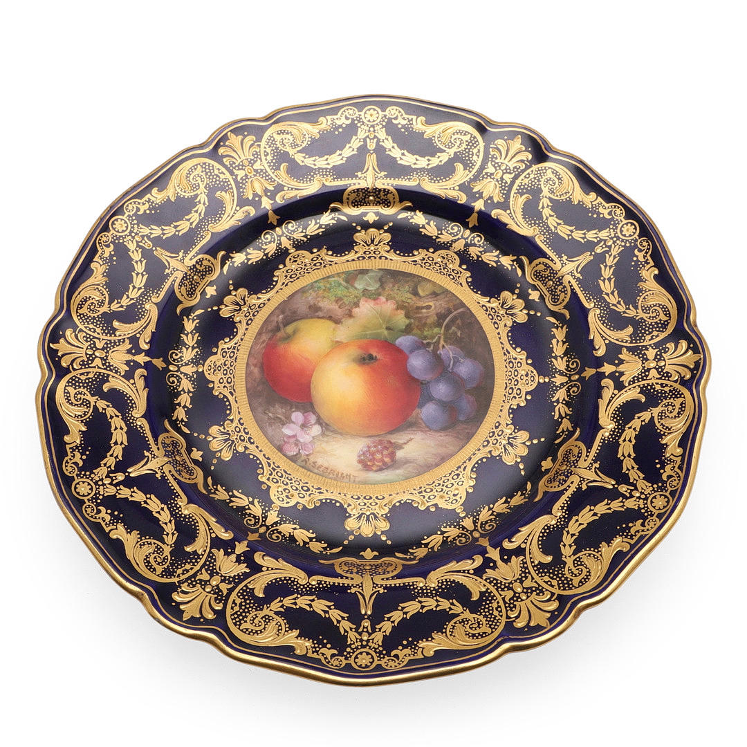 【 WORCESTER】キャビネットプレート ROYAL WORCESTER SIGNED CABINET PLATE - RICHARD SEBRIGHT. Ceramics