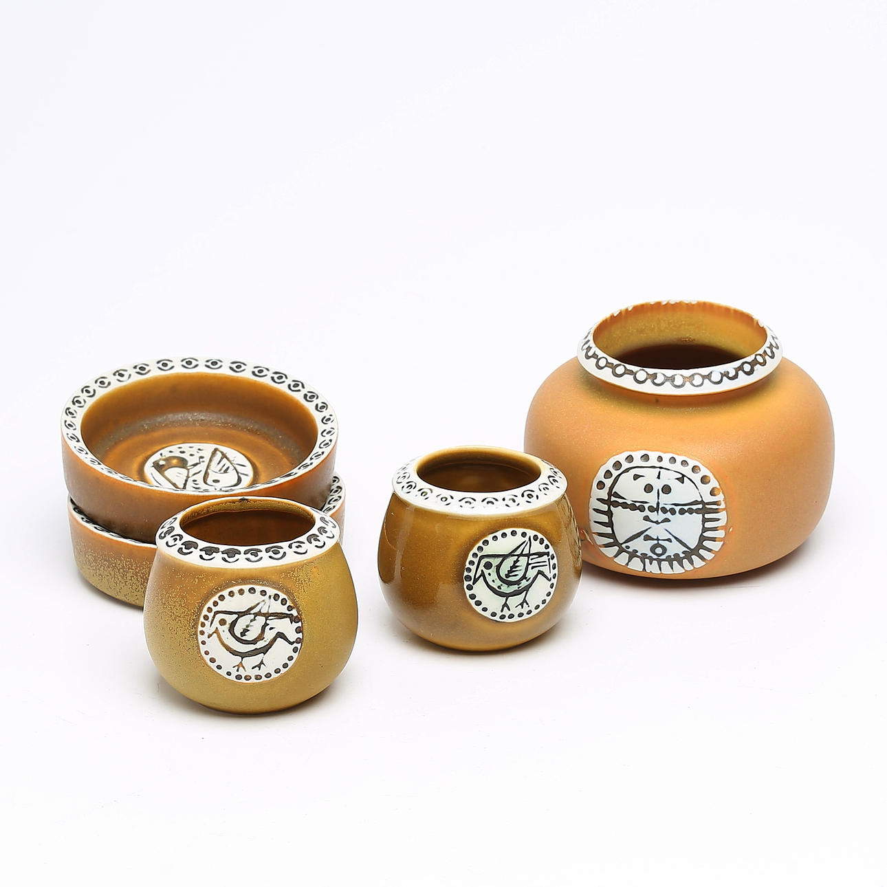 LISA LARSON. "Thalia", Steinzeug, 5-teilig, Gustavsberg.