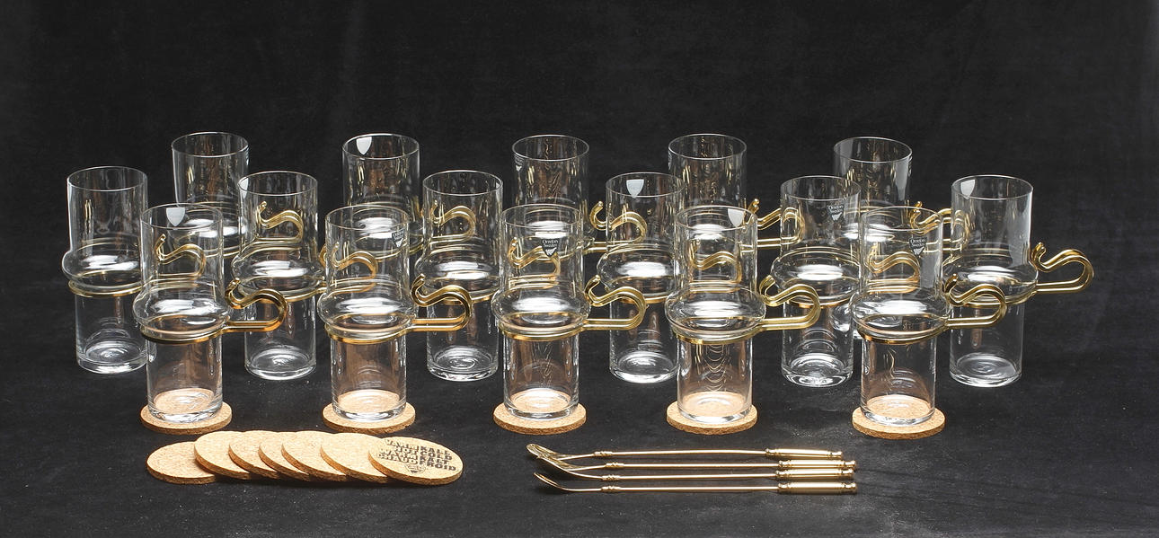 GLAS, 16 st, "Hot and Cold", Lindau & Lindekrantz, Orrefors.