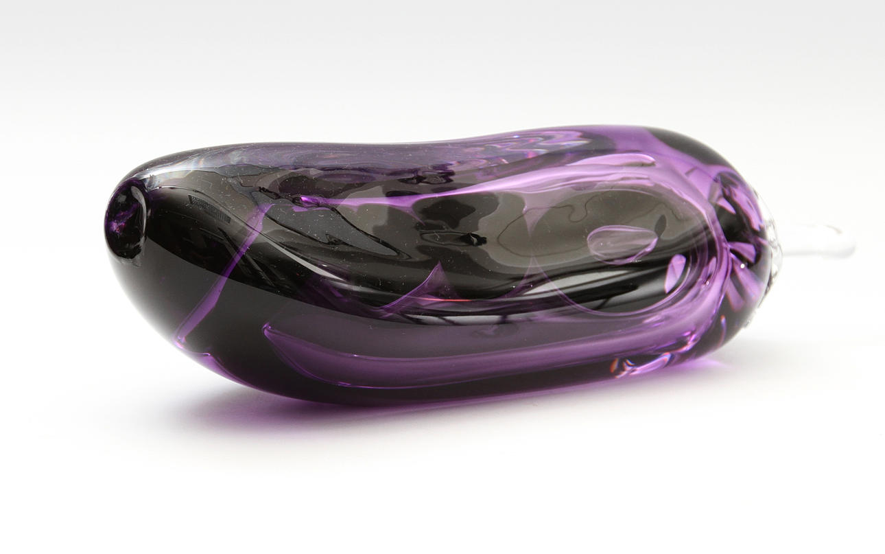 BENGT EDENFALK. Glasfrukt. Unikat 1990, signerad.