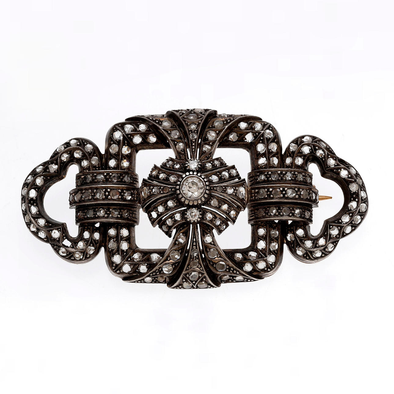 Art Deco diamant brosch.