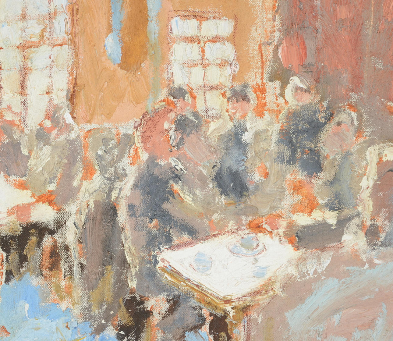 DANIEL LEBIER. Olja på duk.