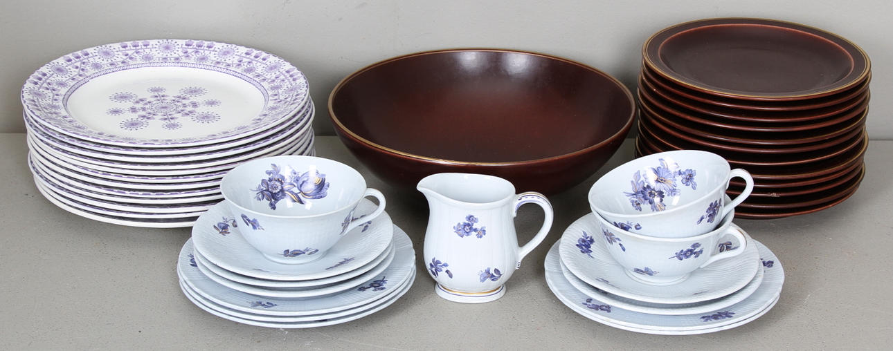 SERVISDELAR, Rörstrand och Gustavsberg, totalt 39 delar.