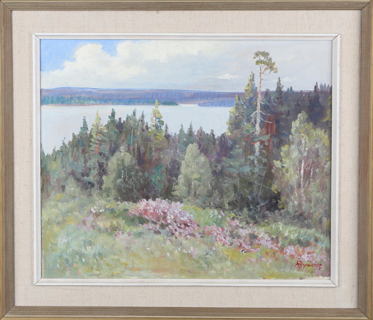 A Collection, 4 paintings, 20th century.