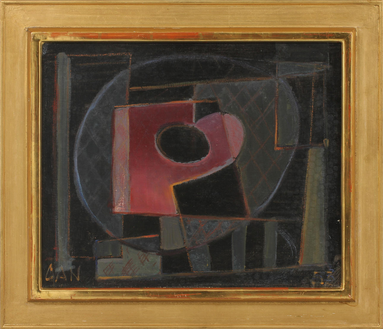 GÖSTA ADRIAN-NILSSON (1884-1965). "Rosa palett". Olja på pannå.