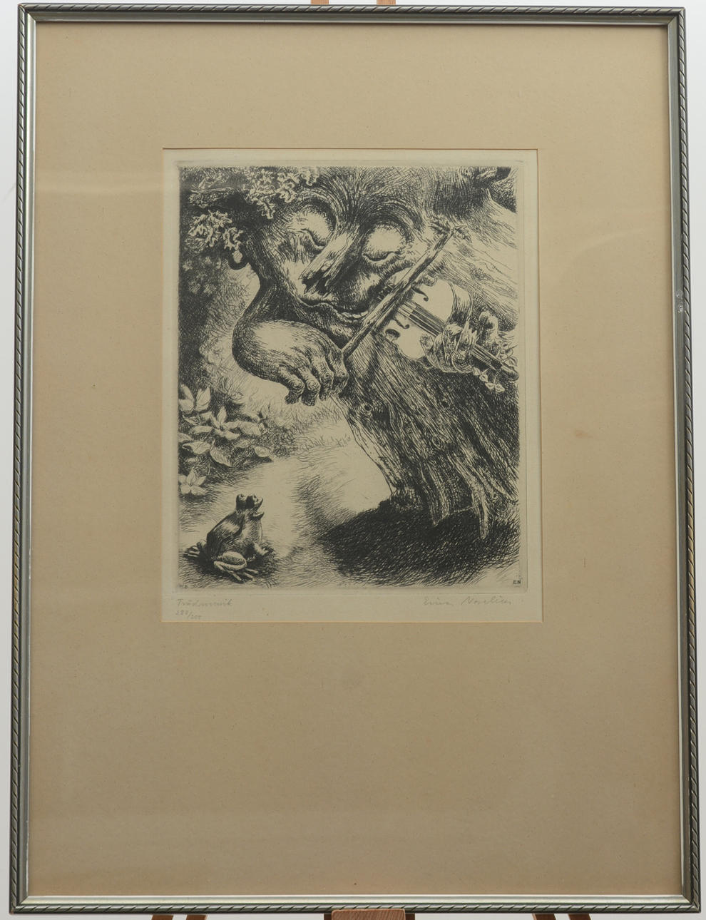 EINAR NORELIUS. Trädmusik. Etsning.