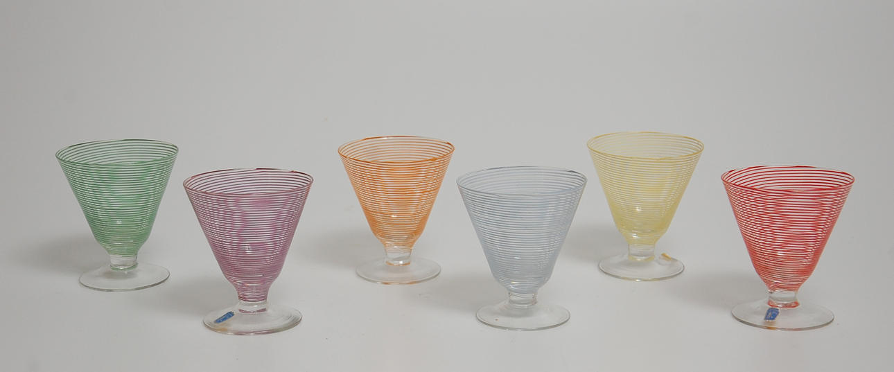 GLAS, 6 st , " Party " Bengt Orup, Johansfors.