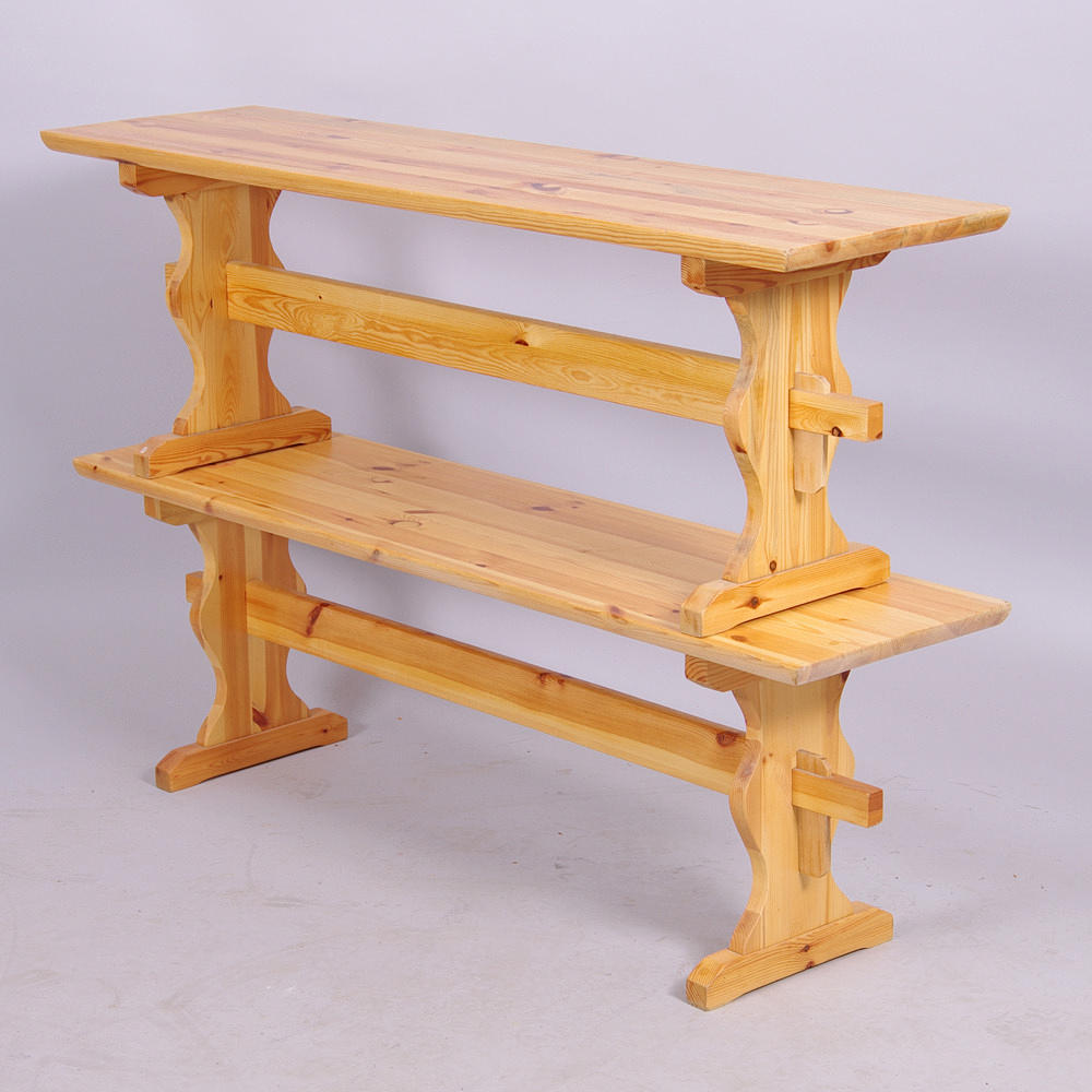 BÄNKAR, 1 par, fur, sent 1900-tal.