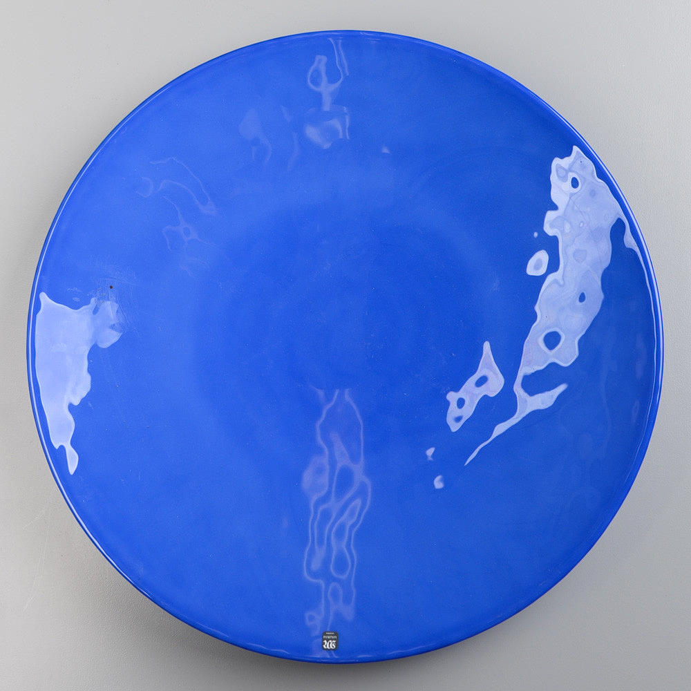 EVA ENGLUND. Dish, glass, "Indigo", Målerås.