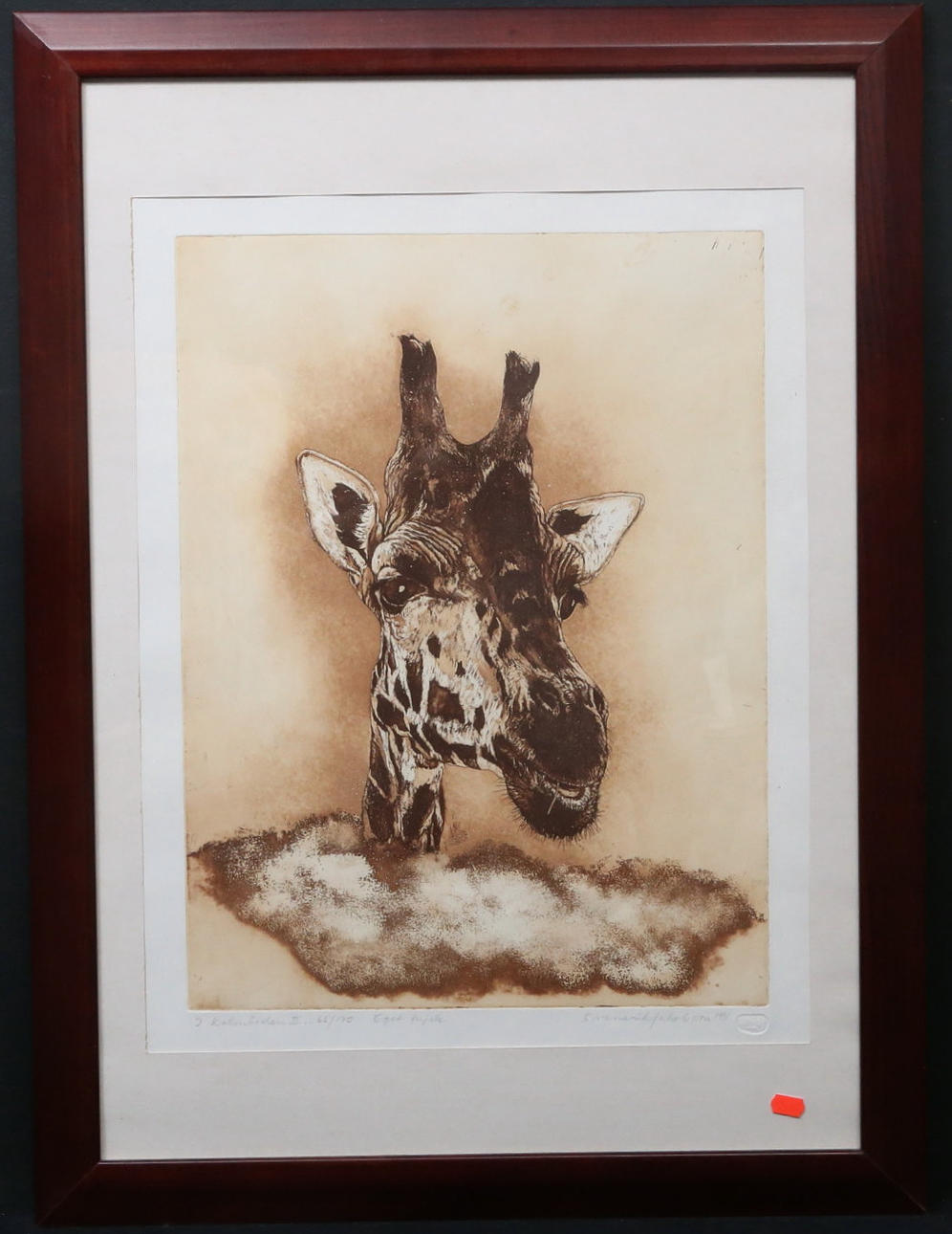 SVEN ERIK JAKOBSSON. "In Kolmården II...". Color etching, own print, signed, numbered 66/170, dated 1991.