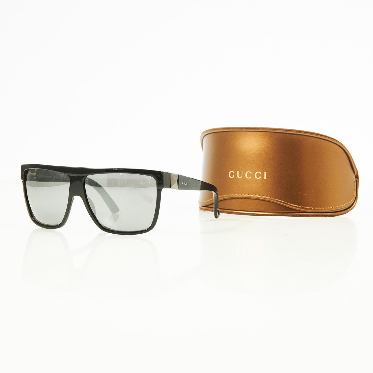 GUCCI, sunglasses, Gucci 2010 Black Sunglasses Vintage Square