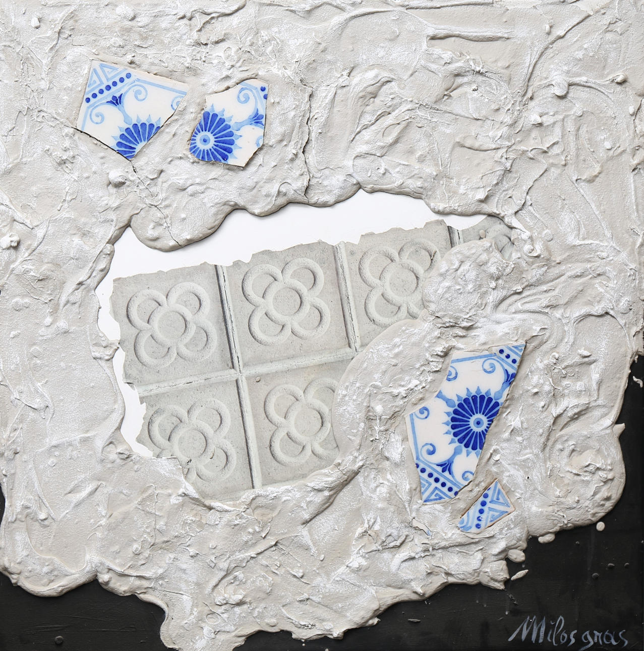 MILOS GRAS. Composición con azulejos.