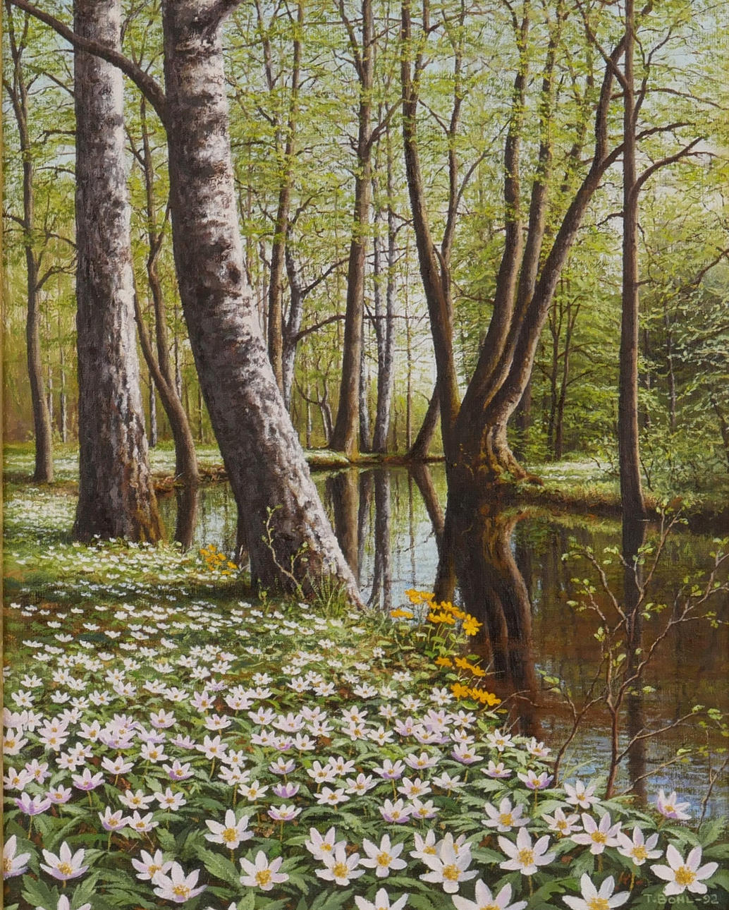 THOMAS BOHL. Öl auf Leinwand, signiert und datiert.