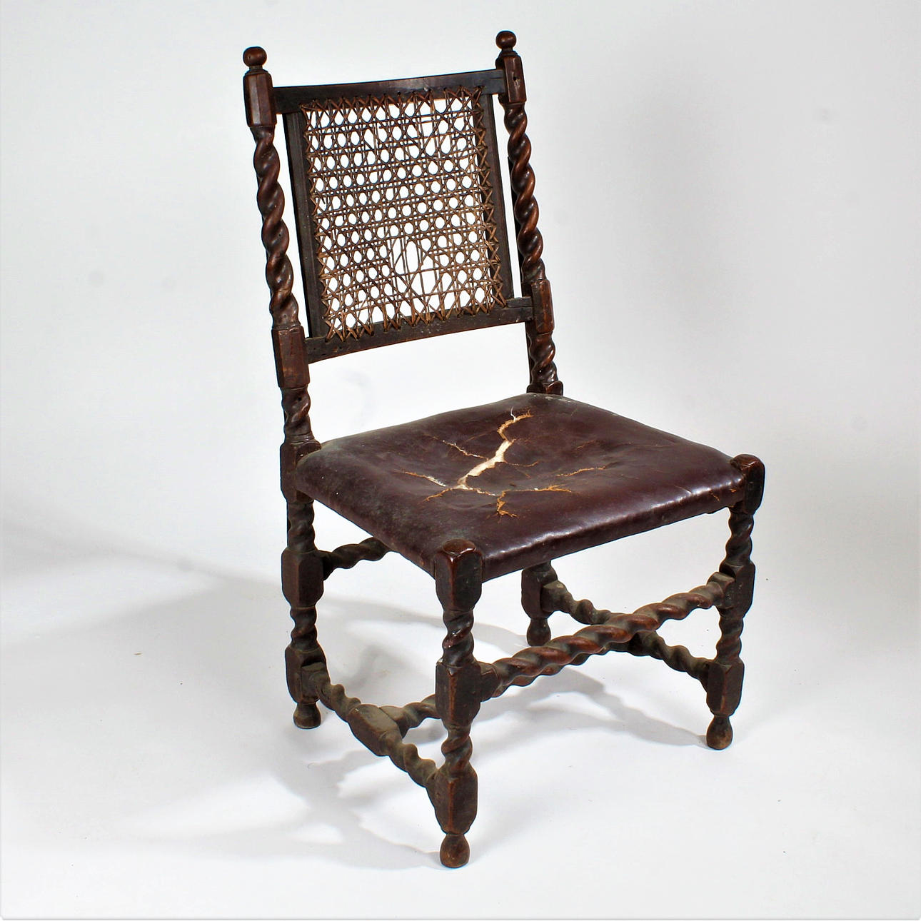 STOL, VALNÖT, 1600-TALETS SLUT.