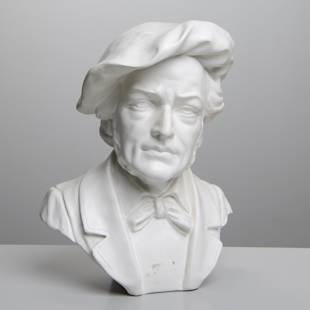 BÜSTE, Gips, Richard Wagner, 20. Jahrhundert.
