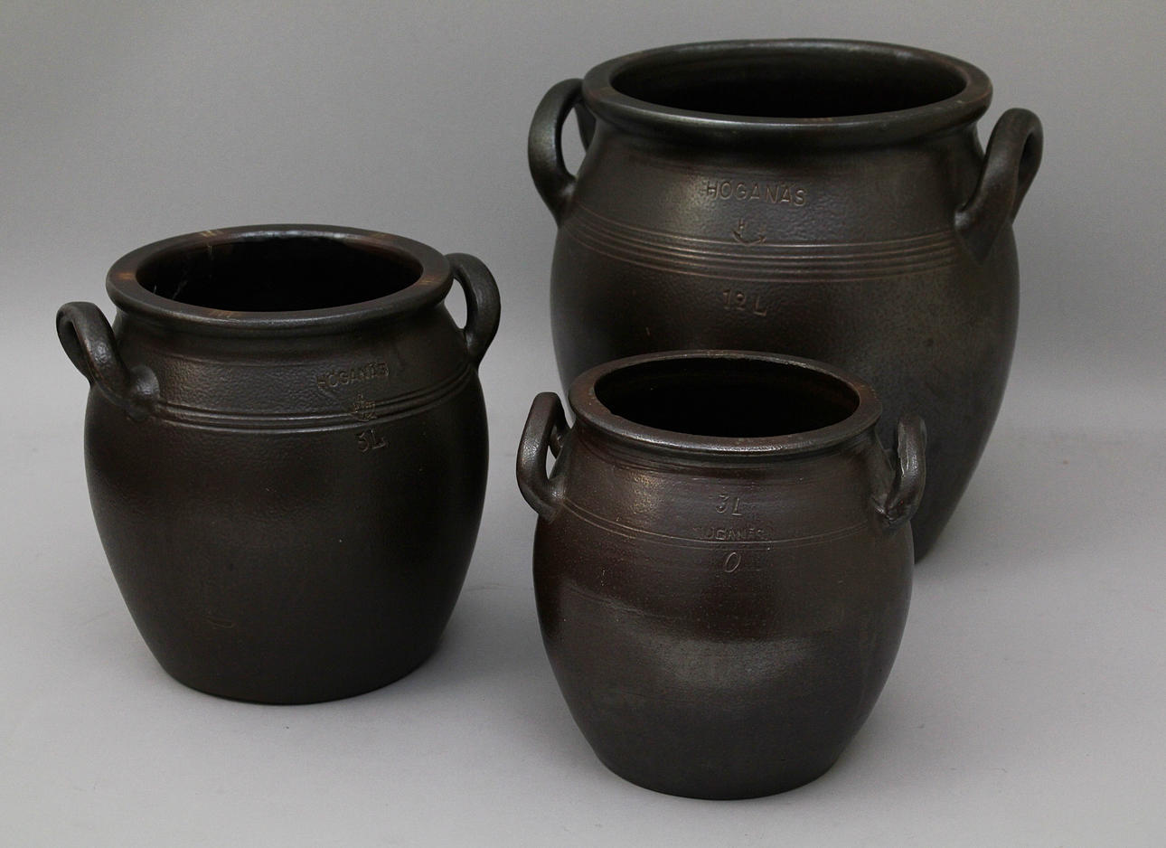 Höganäs krus (3) Saltglaserade. 1920-tal.