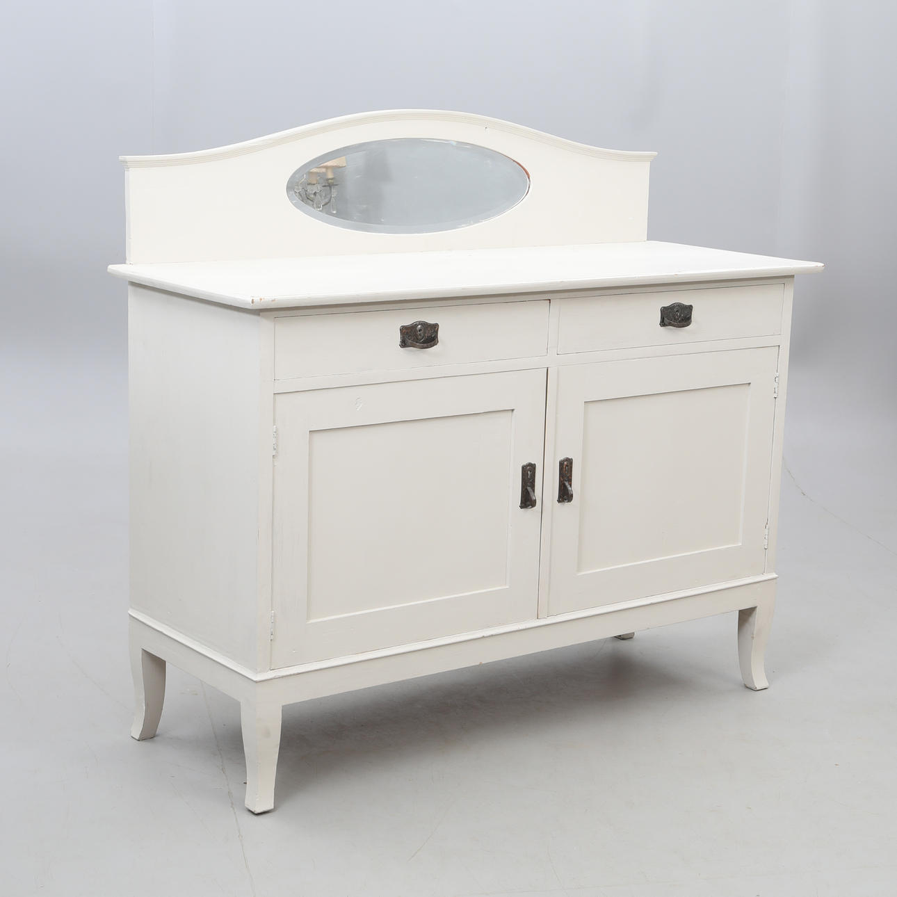 SKÄNK/SIDEBORD med spegel,Jugend " Äpplet ".