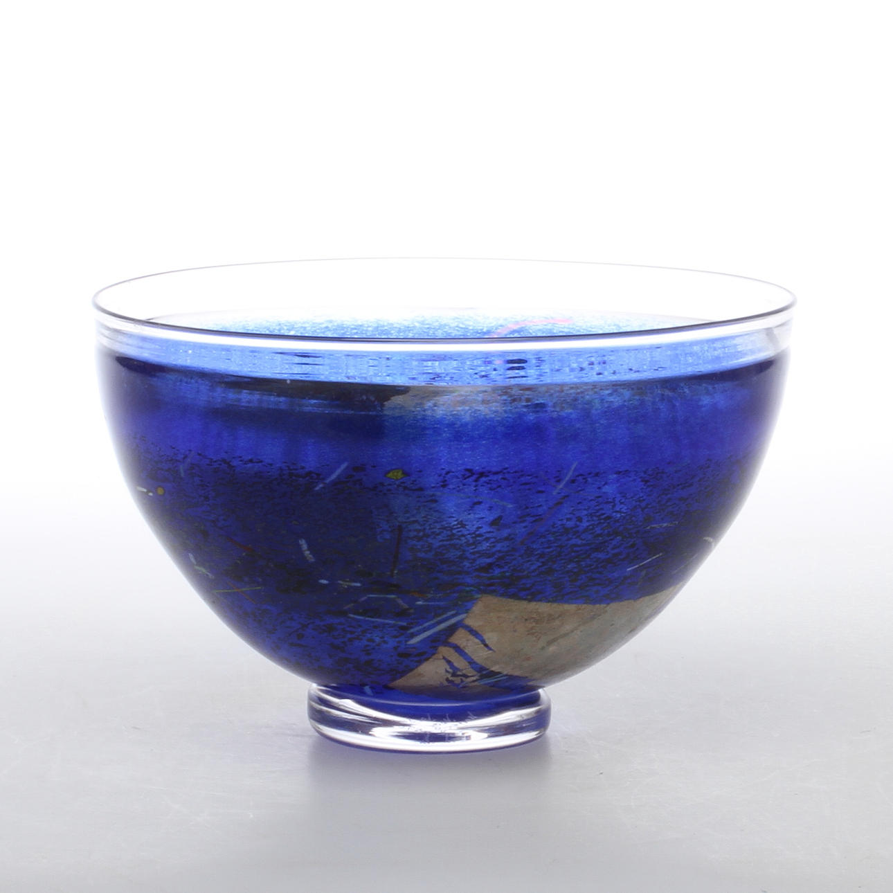 SKÅL, glas, "Satellite" Bertil Vallien, Kosta Boda.