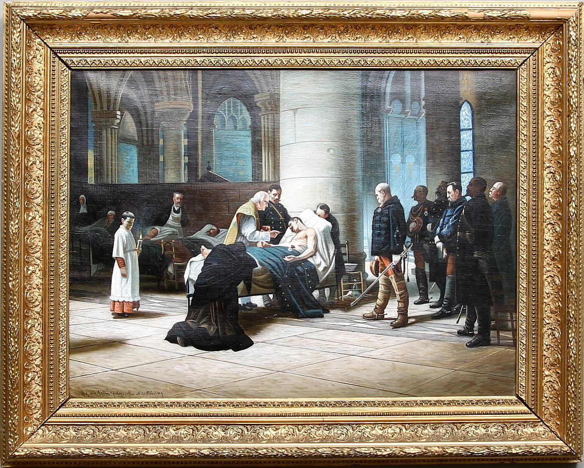 OIDENTIFIERAD KONSTNÄR. Olja på duk, kopia efter Nils Forsberg, signerad.