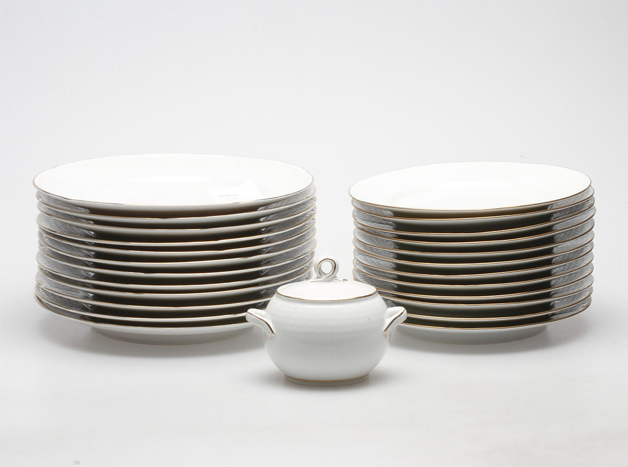 SERVISDELAR, 25 delar, "Drottningholm", Louise Adelborg, Rörstrand.