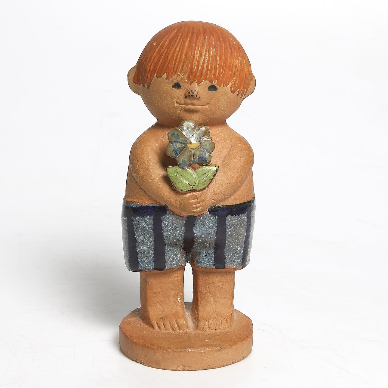 FIGURIN, keramik, "Adam 2", Lisa Larson, Gustavsberg. 1900-tal.