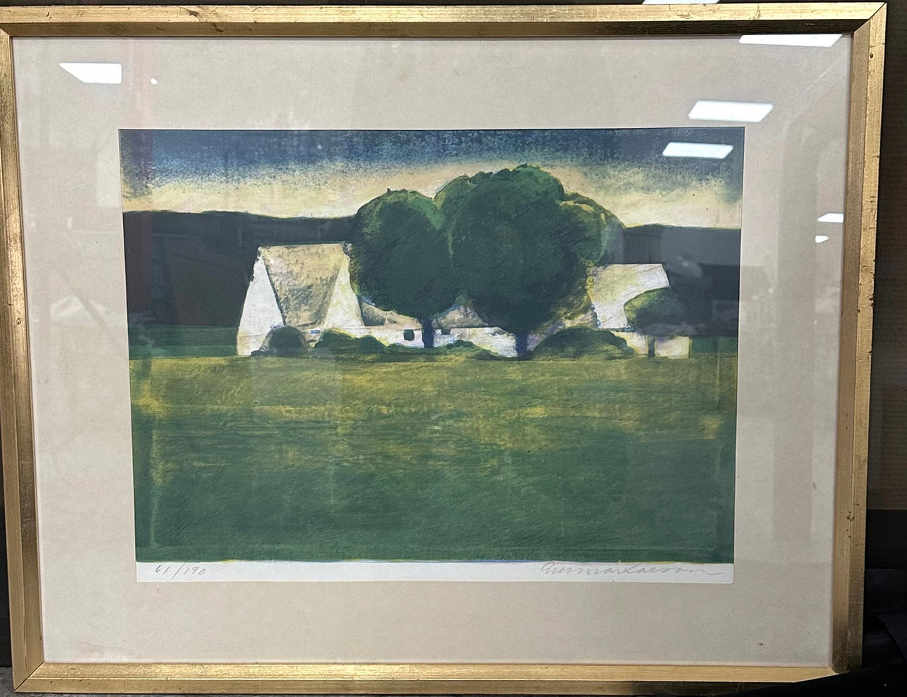 GUNNAR LARSSON. Lithograph.