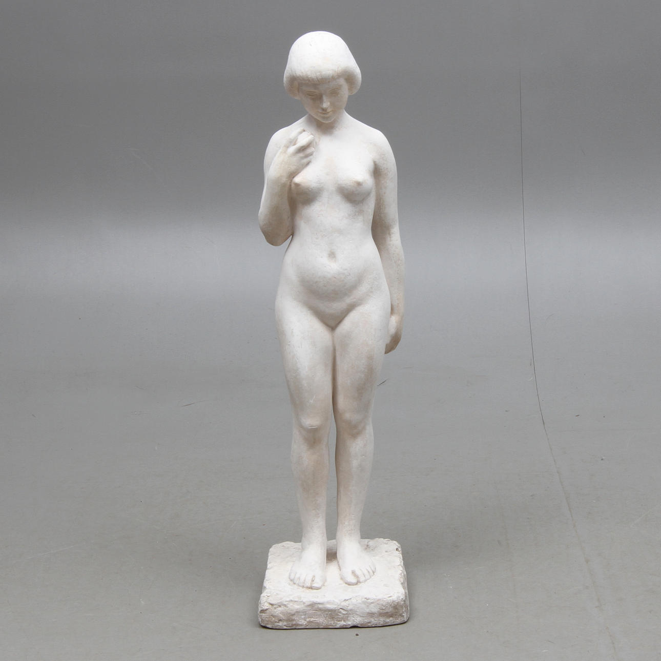 CARL ELDH. "Eve", skulptur, gips, signerad.