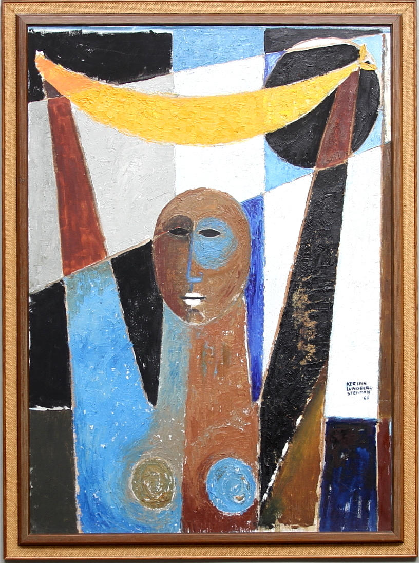 KERSTIN LUNDBERG-STENMAN. Olja på duk, signerad och daterad -65.