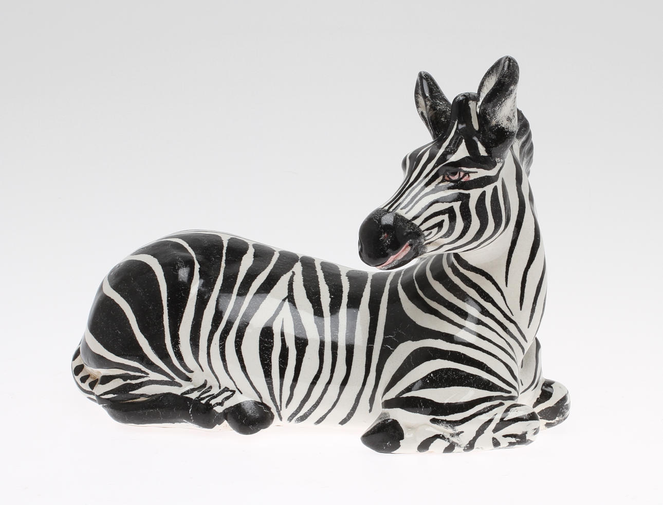 FIGURIN, Zebra, porslin, Italien, 1900-talets andra hälft.