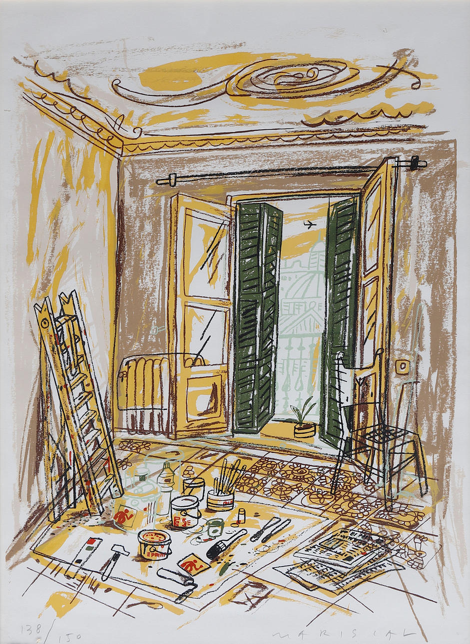 JAVIER MARISCAL. The artist's workshop.