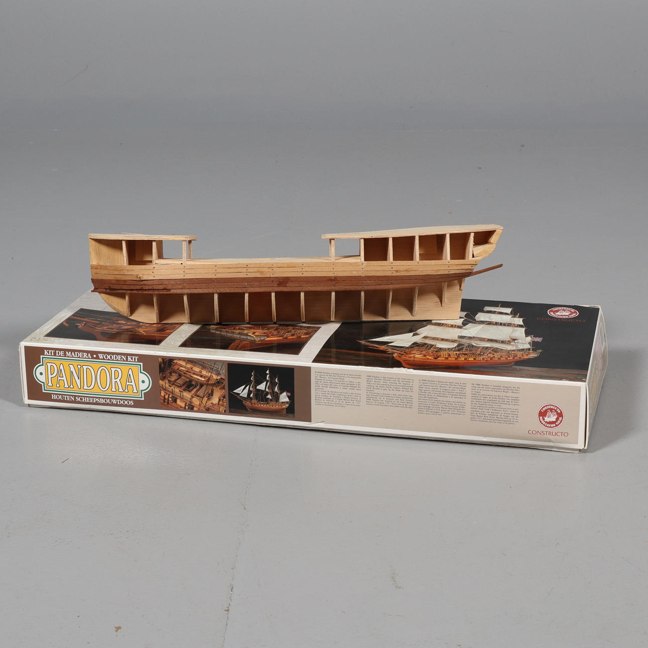BARCO EN MODELO, "Pandora", Constructo.