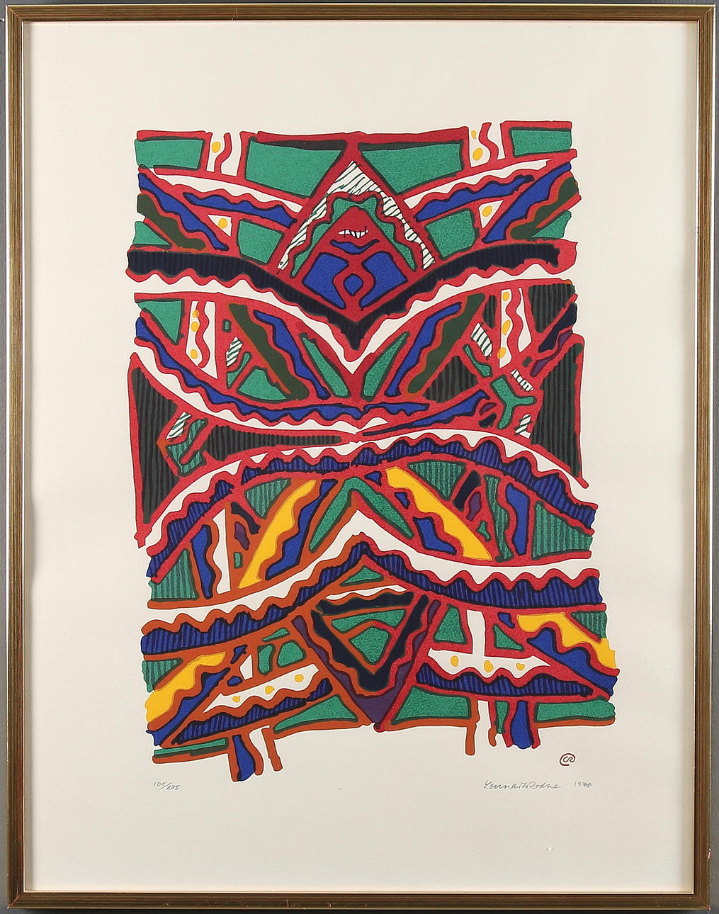 LENNART RODHE. Lithograph, signed, numbered 108/285 and dated 1978.