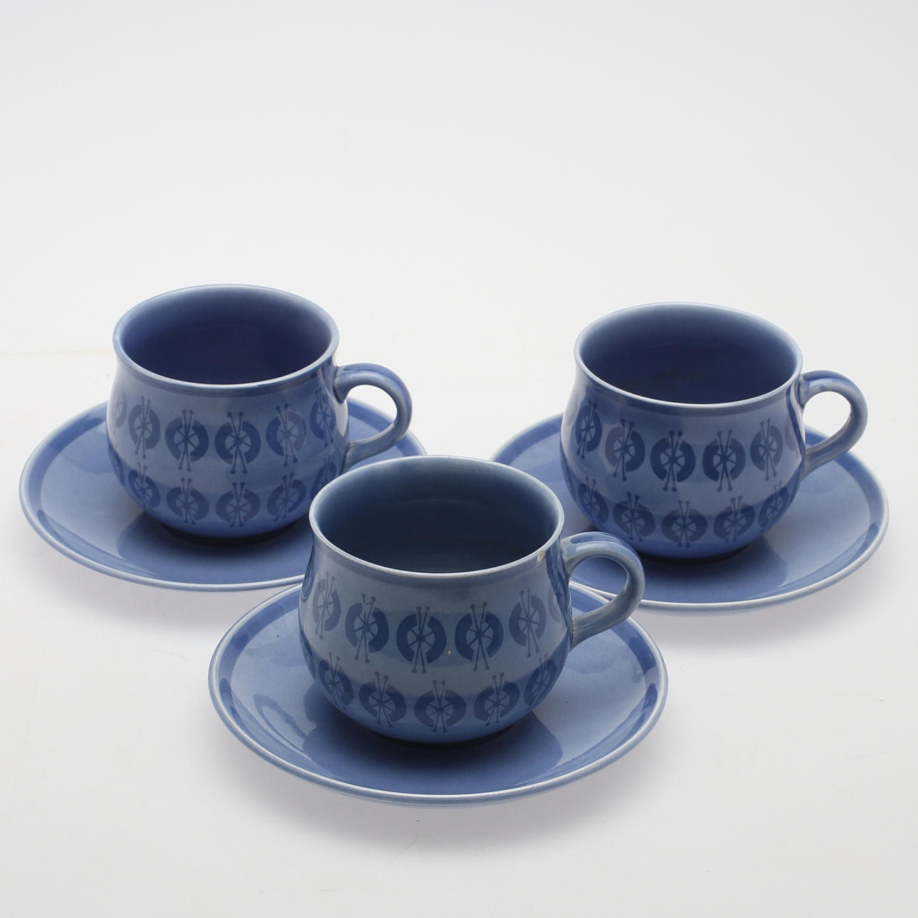 KAFFESERVIS, 24 delar "Josefin", flintgods, Lisa Larson, Gustavsberg.